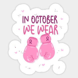 Breast cancer awareness month Sticker